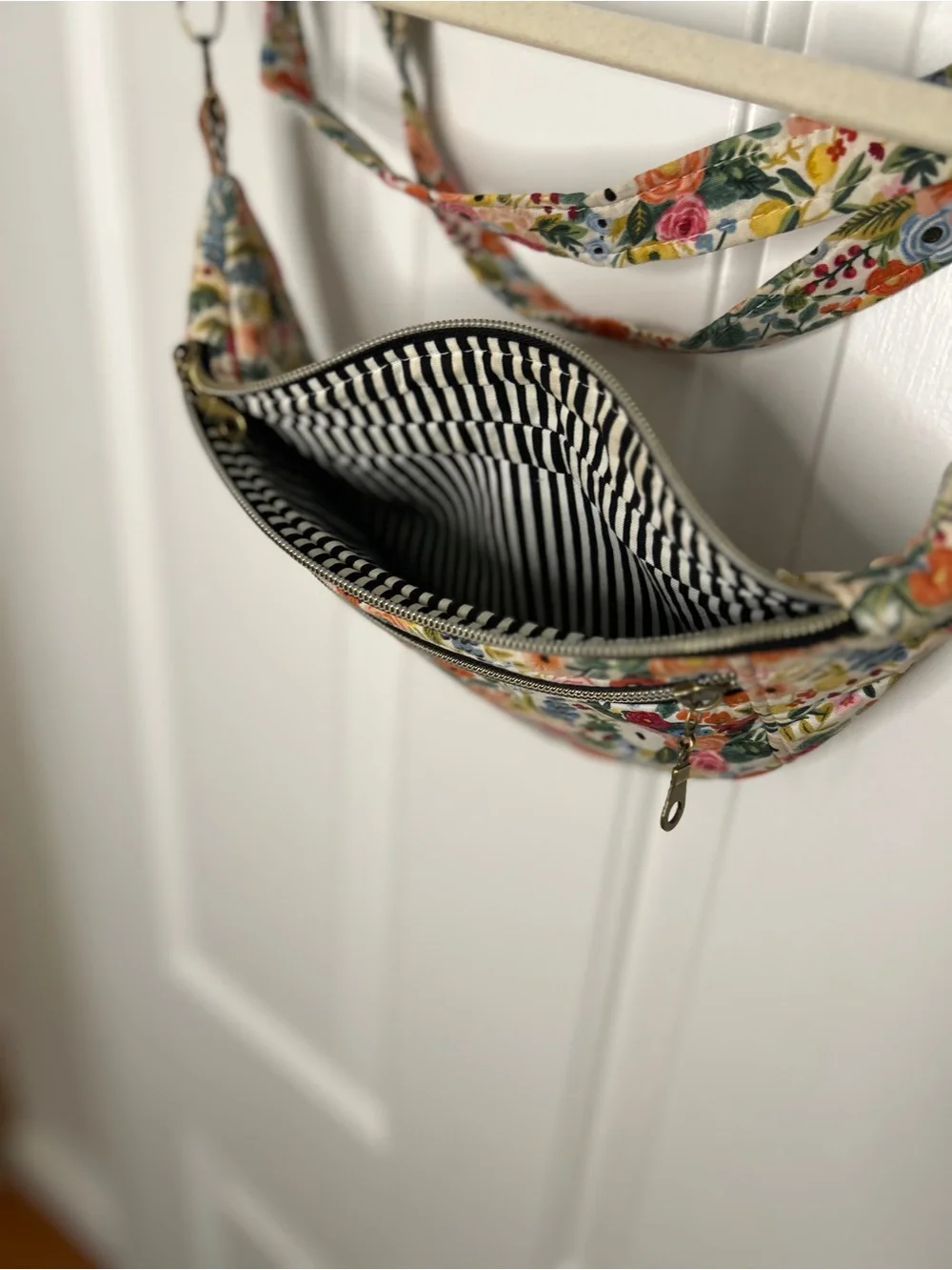 Scatter Sunshine Co. Rifle Paper Floral Print Crossbody Belt Bag - handmade!